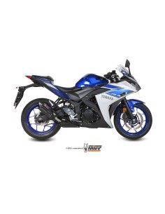 MIVV SLIP-ON SUONO BLACK CON TAPA CARBONO YAMAHA YZF R25 / YZF R3 2015-24