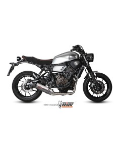 MIVV FULL SYSTEM 2X1 OVAL TITAN CON TAPA CARBONO YAMAHA XSR 700 2016-22
