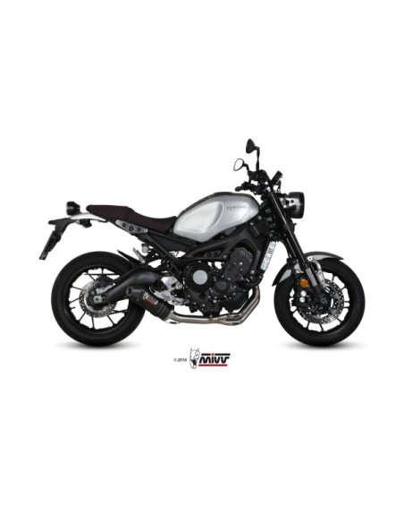 MIVV FULL SYSTEM 3X1 OVAL CARBONO CON TAPA CARBONO YAMAHA XSR 900 2016-22