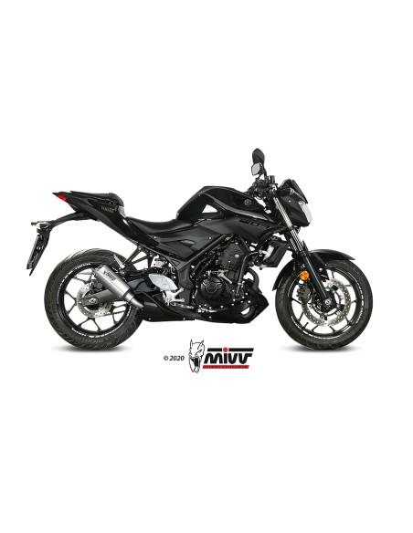 MIVV SLIP-ON MK3 ST. STEEL YAMAHA MT-03 2016-24