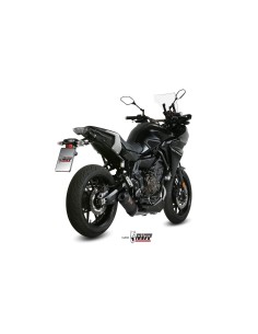 MIVV FULL SYSTEM 2X1 OVAL CARBONO CON TAPA CARBONO YAMAHA TRACER 700 / GT / TRACER 7 2016-24