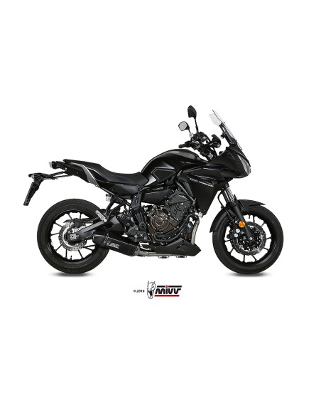 MIVV FULL SYSTEM 2X1 SPEED EDGE BLACK YAMAHA TRACER 700 / GT / TRACER 7 2016-24