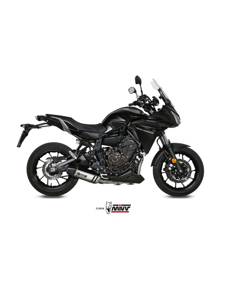 MIVV FULL SYSTEM 2X1 SPEED EDGE ST. STEEL CON TAPA CARBONO YAMAHA TRACER 700 / GT / TRACER 7 16-24