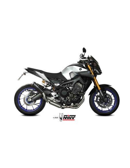 MIVV FULL SYSTEM 3X1 X-M1 BLACK YAMAHA MT-09 / FZ-09 2013-20