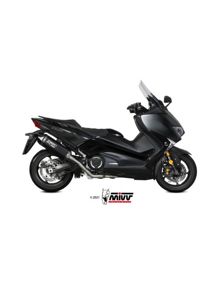 MIVV FULL SYSTEM 2X1 SPEED EDGE BLACK YAMAHA T-MAX 530 2017-19