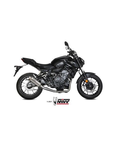 MIVV FULL SYSTEM 2X1 GP PRO TITAN YAMAHA MT-07 / FZ-07 2021-24