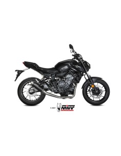 MIVV FULL SYSTEM 2X1 GP PRO BLACK YAMAHA MT-07 / FZ-07 2021-24