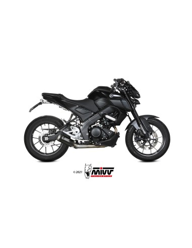 MIVV FULL SYSTEM 1X1 MK3 CARBONO YAMAHA MT-125 2020-24/YZF R125 2019-24
