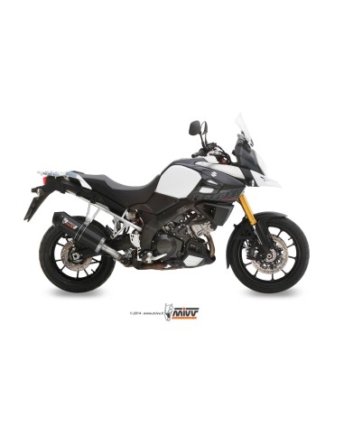 MIVV SLIP-ON OVAL CARBONO CON TAPA CARBONO SUZUKI DL V-STROM 1000/XT 14-20 / V-STROM 1050/XT 20-24