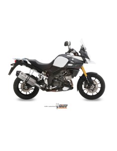 MIVV SLIP-ON SPEED EDGE ST. STEEL CON TAPA CARBONO SUZUKI DL V-STROM 1000 / V-STROM 1050 / XT