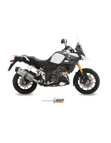 MIVV SLIP-ON SPEED EDGE ST. STEEL CON TAPA CARBONO SUZUKI DL V-STROM 1000 / V-STROM 1050 / XT