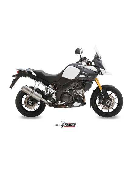 MIVV SLIP-ON OVAL ST. STEEL SUZUKI DL V-STROM 1000 / XT 2014-20 / V-STROM 1050 / XT 2020-24