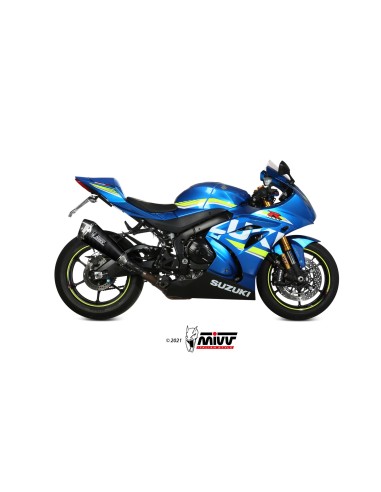 MIVV SLIP-ON DELTA RACE BLACK SUZUKI GSX-R 1000 2017-20