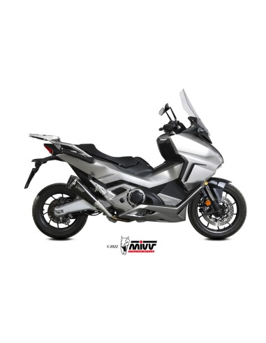 MIVV SLIP-ON DELTA RACE BLACK HONDA FORZA 750 2021-24