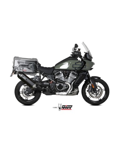 MIVV SLIP-ON SPEED EDGE BLACK HARLEY DAVIDSON PAN AMERCIA 2020-24