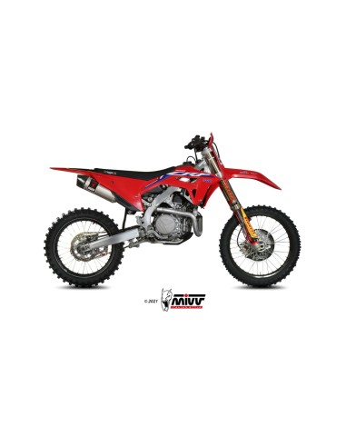 MIVV SLIP-ON OVAL ST. STEEL HONDA CRF 450 2021-24