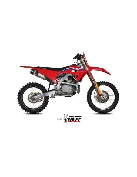 MIVV SLIP-ON OVAL ST. STEEL HONDA CRF 450 2021-24