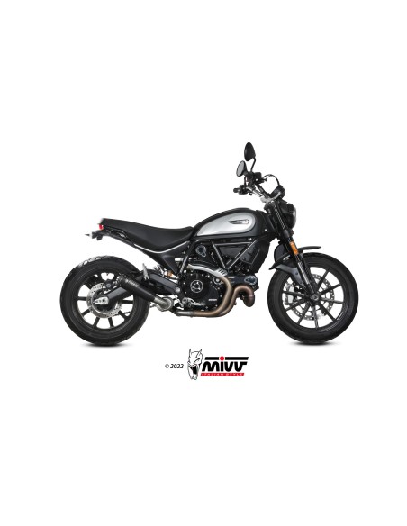 MIVV SLIP-ON X-M1 BLACK DUCATI SCRAMBLER 800 ICON / ICON DARK 2021-22
