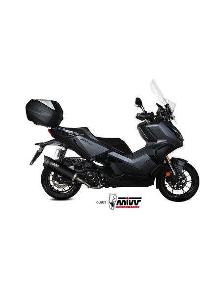 MIVV SLIP-ON MOVER BLACK HONDA ADV 350 2022-24