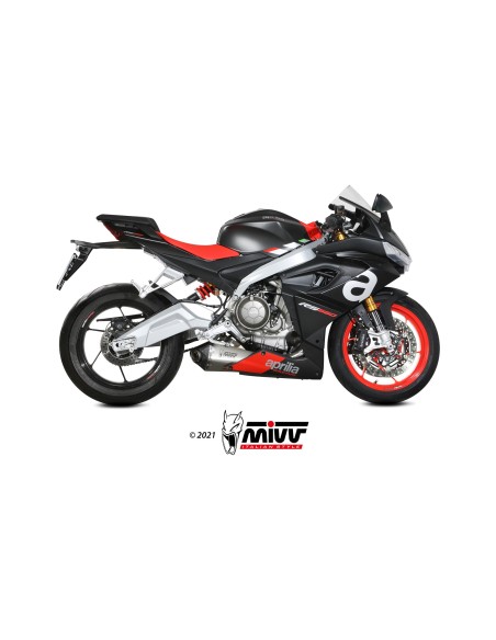 MIVV FULL SYSTEM 2X1 DELTA RACE ST. STEEL APRILIA RS 660 2020-24 / TUONO 660 2021-24