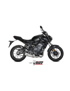 MIVV FULL SYSTEM 2X1 DELTA RACE ST. STEEL YAMAHA MT-07 / FZ-07 2021-24