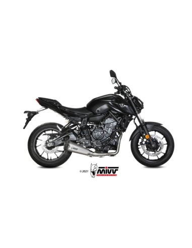 MIVV FULL SYSTEM 2X1 DELTA RACE ST. STEEL YAMAHA MT-07 / FZ-07 2021-24