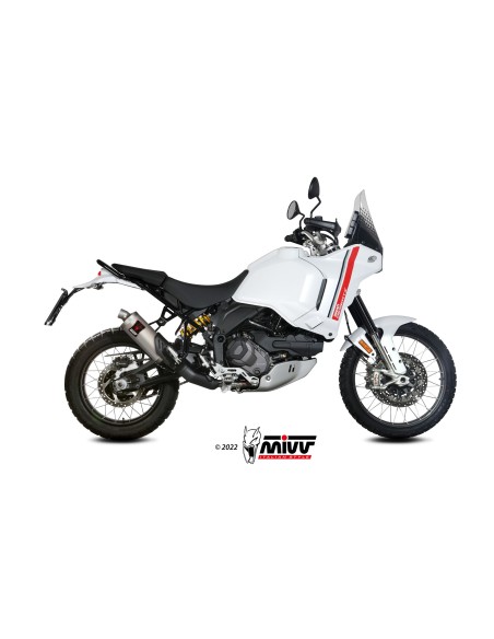 MIVV SLIP-ON DAKAR TITANIUM DUCATI DESERT X 2022-24
