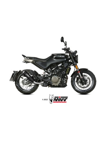 MIVV SLIP-ON GHIBLI BLACK HUSQVARNA SVARTPILEN / VITPILEN 401 2021-23
