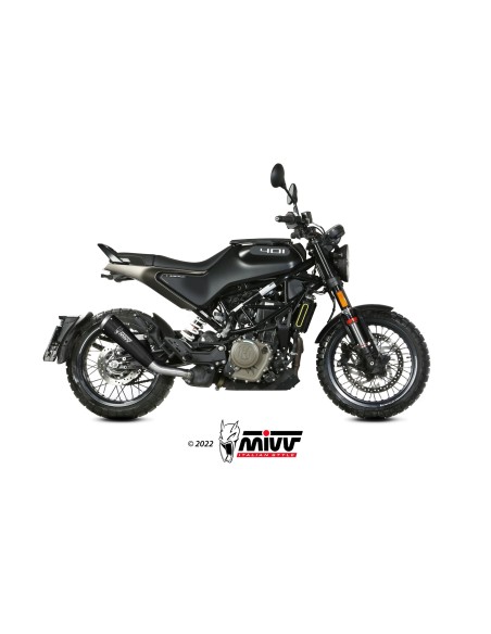 MIVV SLIP-ON GHIBLI BLACK HUSQVARNA SVARTPILEN / VITPILEN 401 2021-23