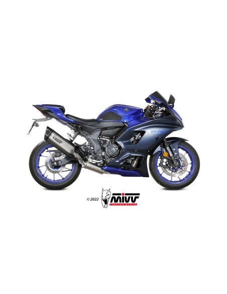 MIVV FULL SYSTEM 2X1 SR-1 TITANIUM YAMAHA YZF R7 2022-24