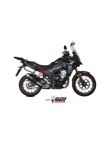 MIVV SLIP-ON DELTA RACE BLACK HONDA CB 500 X 2021-24