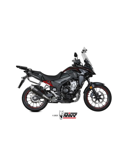 MIVV SLIP-ON DELTA RACE BLACK HONDA CB 500 X 2021-24