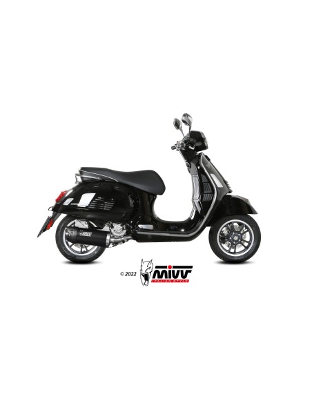 MIVV SLIP-ON MOVER BLACK PIAGGIO VESPA GTS 300 2021-24
