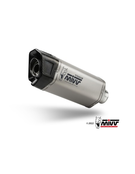 MIVV FULL SYSTEM 4X2X1 SR-1 FULL TITANIUM BMW S 1000 R 2021-24