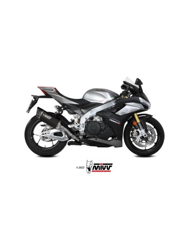 MIVV SLIP-ON SR-1 BLACK TITANIUM APRILIA RSV4 / TUONO V4 1100 2021-24