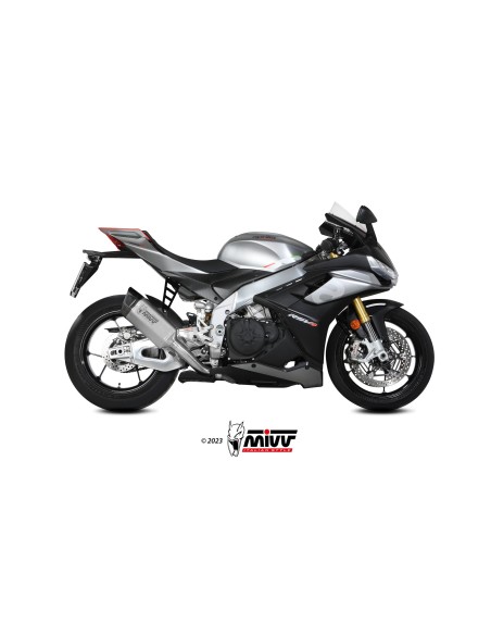 MIVV SLIP-ON SR-1 TITANIUM APRILIA RSV4 / TUONO V4 1100 2021-24