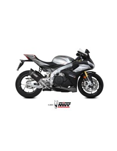 MIVV SLIP-ON SR-1 BLACK TITANIUM APRILIA RSV4 / TUONO V4 1100 2021-24 2