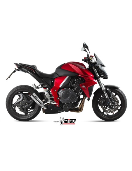 MIVV SLIP-ON DOUBLE GUN ST. STEEL HONDA CB 1000 R 2008-17