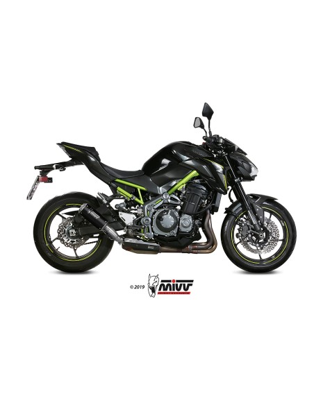 MIVV SLIP-ON MK3 BLACK KAWASAKI Z900 A2 (35 KW / 70 KW) 2017-24