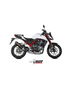MIVV SLIP-ON OVAL CARBONO CON TAPA CARBONO HONDA CB750 HORNET 2023-24