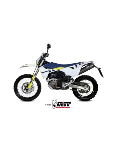 MIVV SLIP-ON OVAL BLACK HUSQVARNA 701 ENDURO / SUPERMOTO 2021-24
