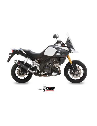 MIVV SLIP-ON DAKAR BLACK SUZUKI DL V-STROM 1000 / XT 2014-20 / 1050 / XT 2020-24