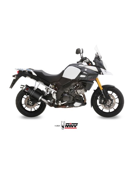 MIVV SLIP-ON DAKAR BLACK SUZUKI DL V-STROM 1000 / XT 2014-20 / 1050 / XT 2020-24