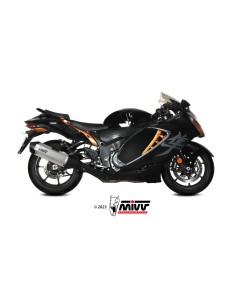 MIVV 2 SLIP-ON SPEED EDGE TITANIUM SUZUKI GSX-R 1300 HAYABUSA 2021-24