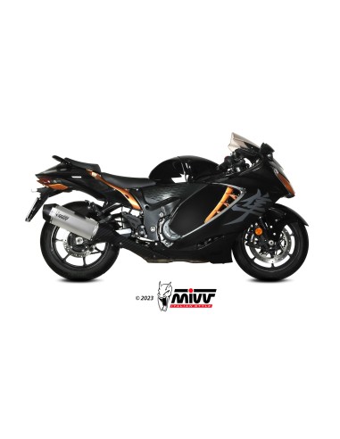 MIVV 2 SLIP-ON SPEED EDGE TITANIUM SUZUKI GSX-R 1300 HAYABUSA 2021-24