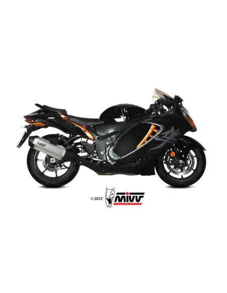 MIVV 2 SLIP-ON SPEED EDGE TITANIUM SUZUKI GSX-R 1300 HAYABUSA 2021-24