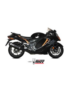 MIVV 2 SLIP-ON SPEED EDGE BLACK TITANIUM SUZUKI GSX-R 1300 HAYABUSA 2021-24