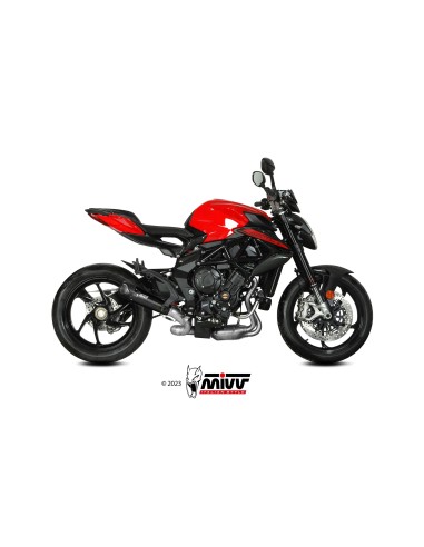 MIVV SLIP-ON X-M5 BLACK MV AGUSTA BRUTALE 800 / RR 2017-24