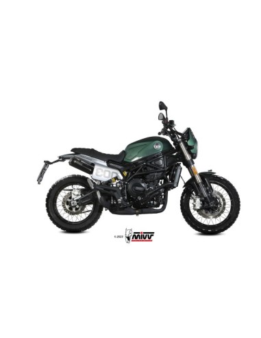 MIVV SLIP-ON X-M1 BLACK BENELLI LEONCINO 800 TRAIL 2022-24