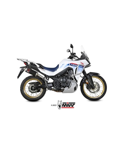 MIVV SLIP-ON DAKAR BLACK HONDA XL750 TRANSALP  2023-24
